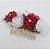Pente para cabelo floral, estilo japonesa em fita - Kanzashi - Modelo Hinata - Imagem 5