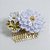 Pente para cabelo, estilo japonês - Kanzashi. Modelo Hana. - Imagem 4