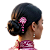 Palito japonês para cabelo - Kanzashi. Modelo Chie. - Imagem 8