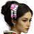 Prendedor Presilha Cabelo Estilo Oriental Floral Luxo Sandy - Imagem 7
