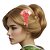Presilha Leque Prendedor Cabelo Oriental Floral Luxo Lana G - Imagem 1