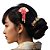 Presilha Leque Prendedor Cabelo Oriental Floral Luxo Lana G - Imagem 3