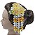 Ornamento japonês para cabelo - Kanzashi. Modelo Lírio. - Imagem 1