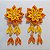 Enfeite de flor para cabelo - Kanzashi. Modelo Duplo Margarida. - Imagem 7
