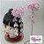 Conjunto presilha - Tal mãe, tal filha. Kanzashi, estilo japonês. Mod. Gérbera. - Imagem 1