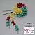Presilha para cabelo - estilo Kanzashi. Modelo Frésia - Imagem 2