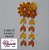 Presilha em flor de Kanzashi. Modelo Gérbera - Imagem 7