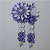Enfeite de flor Kanzashi para cabelo. Modelo Mini Dália. - Imagem 6