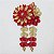 Enfeite de flor Kanzashi para cabelo. Modelo Mini Dália. - Imagem 10
