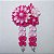 Enfeite de flor Kanzashi para cabelo. Modelo Mini Dália. - Imagem 9