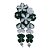 Presilha japonesa em flor de fita - Kanzashi - Modelo Mini New Sakura - Imagem 2