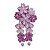 Presilha japonesa em flor de fita - Kanzashi - Modelo Mini New Sakura - Imagem 6