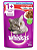Ração Úmida Whiskas Sachê Carne ao Molho para Gatos Castrados 85g - Imagem 1