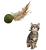 Brinquedo Gatos Bola Catnip com Pena - Imagem 2