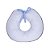 Almofada Amamentação Matelada Branco com Azul - Imagem 1