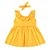 Vestido de Bebê Manga Curta Charlotte Amarelo - Imagem 1