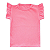 Conjunto Bebê Feminino Camiseta Manga Curta Rosa e Shorts Estampado Katy - Imagem 2