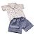 Conjunto Bebê Masculino Camisa Manga Curta e Bermuda Pequeno Surfista - Imagem 1
