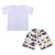 Conjunto Bebê Masculino Camiseta Manga Curta e Bermuda Carrinhos - Imagem 1