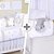 Combo Kit Berço + Almofada Amamentação Com A Inicial Do Bebê Palha - Imagem 1