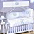 Combo Kit Berço + Almofada Amamentação Realeza Azul Bebê - Imagem 2