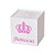 Lixeira Imperial Princesa Rosa Mdf - Imagem 1