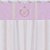 Cortina Dupla para Quarto de Bebê e Infantil e Bordado Com A Inicial Do Bebê 07 Peças Coleção Luxo Rosa - Imagem 2