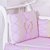 Quarto De Bebê Com A Inicial Bordada Luxo Rosa 36 Peças - Imagem 3