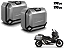 KIT PAR DE BAÚS LATERAIS SHAD TR36 ALUMÍNIO ESCOVADO 36 LITROS CADA LATERAL COM SUPORTE 4P SYSTEM HONDA X-ADV 750 (ATÉ 2021) - Imagem 1