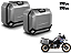 KIT PAR DE BAÚS LATERAIS SHAD TR36 ALUMÍNIO ESCOVADO 36 LITROS CADA LATERAL COM SUPORTE 4P SYSTEM BMW F 750, 800 (2024+), 850 GS / ADV E 900 GS ADV - Imagem 1