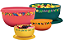 Kit Tigela Toque Mágico Tropical Tupperware 4 unidades - Imagem 1