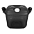 Tigela Cristal Pop Quadrada Tupperware 1,9 L Preto - Imagem 1