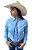 Camisa Feminina Country Básica Azul Bebê - Imagem 1