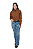 CAMISA FEMININA XADREZ LARANJA - Imagem 2