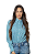CAMISA FEMININA XADREZ VERDE ÁGUA - Imagem 1