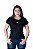 CAMISETA BÁSICA FEMININA PRETA / PINK - Imagem 1