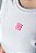 CAMISETA BÁSICA FEMININA BRANCA / PINK - Imagem 2
