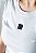 CAMISETA BÁSICA FEMININA BRANCA / PRETO - Imagem 2