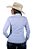 Camisa Feminina Listrada Azul - Imagem 2