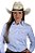 Camisa Feminina Listrada Azul - Imagem 3