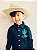 Camisa Country Infantil Preta Bordada - Imagem 1