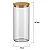 41044630 - POTES VIDRO COM TAMPA BAMBU A21392801 - Imagem 4