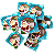 10 Caixas para Sabonete - Natal Tons de Azul - Imagem 1