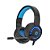 Headset Gamer HP, USB, P2 Blue Light DHE-8011UM Preto / Azul - Imagem 1
