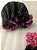 Touca de cetim dupla face Rosa/ Preto - Imagem 3