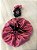 Touca de cetim dupla face Rosa/ Preto - Imagem 1