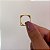 Anel quadrado liso 4 mm banhado a Ouro 18K - Imagem 2