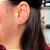 Piercing de pressão cravejado Helix em Prata 925 - Imagem 1