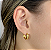 Brinco Argola Lisa Grande Larga Banhado em Ouro 18k - Imagem 1