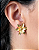 Brinco Flor 24mm com Bolinha - Imagem 2